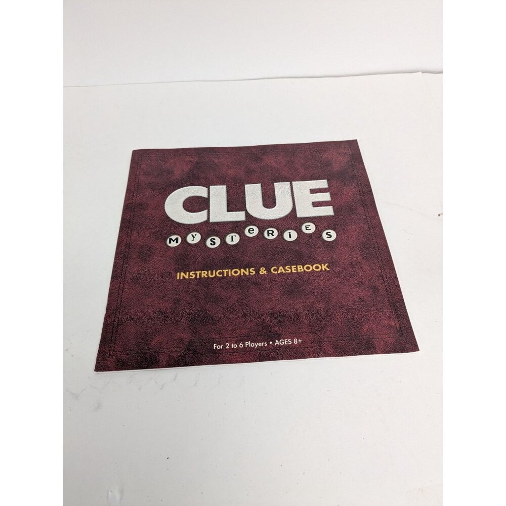 2005 Clue Mysteries Board Game Replacement Instructions & Casebook